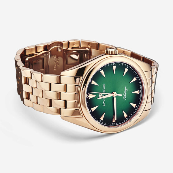 Revue Thommen Heritage Green Dial Stainless Steel Automatic Men's Watch 21010.2164 - THE SOLIST - Revue Thommen