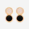 Roberto Coin 18K Rose Gold Diamond & Black Jade Drop Earrings 8882327AXERJ - THE SOLIST - Roberto Coin