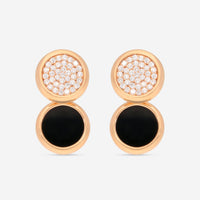 Roberto Coin 18K Rose Gold Diamond & Black Jade Drop Earrings 8882327AXERJ - THE SOLIST - Roberto Coin