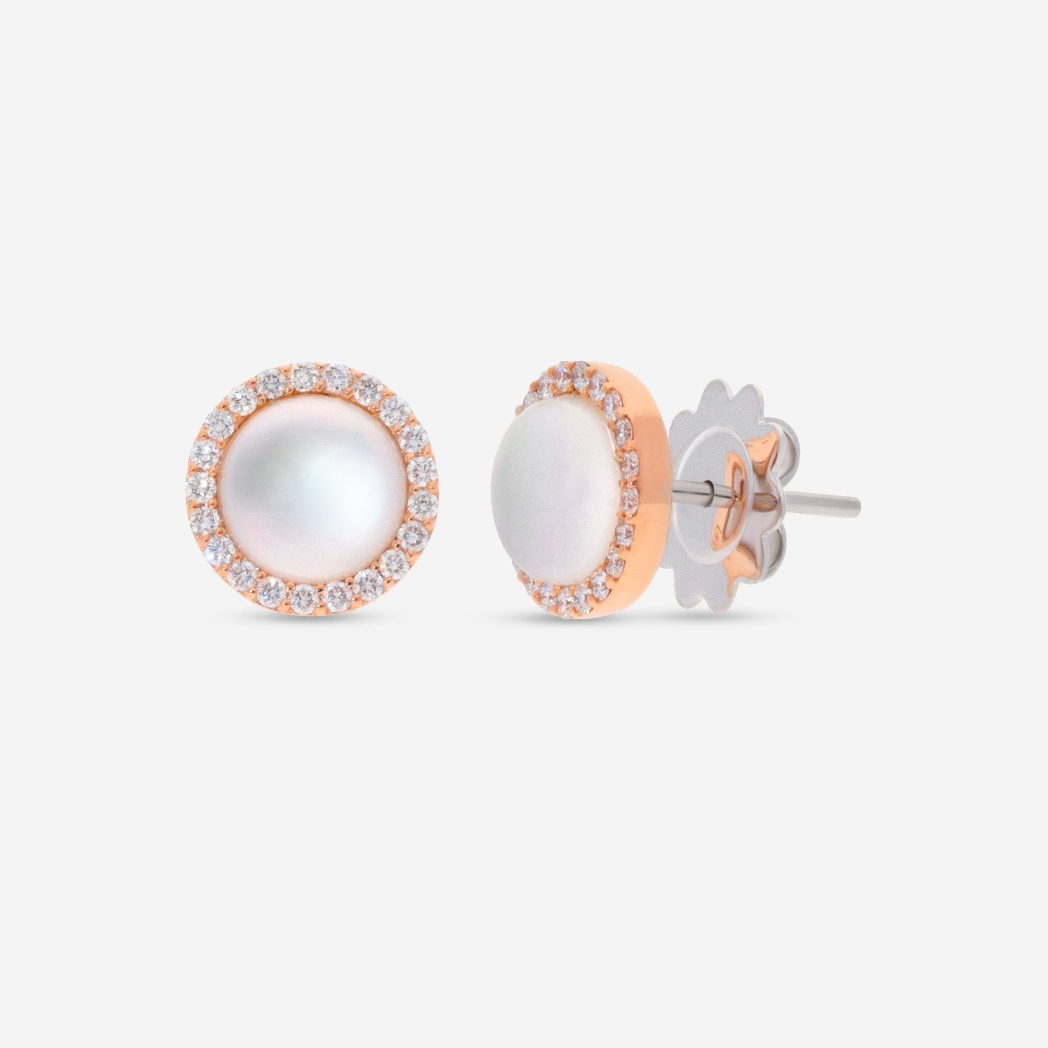 Roberto Coin 18K Rose Gold Diamond & Crystal Earrings 888566AXERJX - THE SOLIST - Roberto Coin