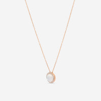 Roberto Coin 18K Rose Gold Diamond, Ruby & Mother of Pearl Pendant Necklace 8881566AXCHX - THE SOLIST - Roberto Coin