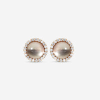 Roberto Coin 18K Rose Gold Diamond & Smoky Quartz Earrings 888567AXERJX - THE SOLIST - Roberto Coin