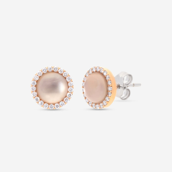 Roberto Coin 18K Rose Gold Diamond & Smoky Quartz Earrings 888567AXERJX - THE SOLIST - Roberto Coin