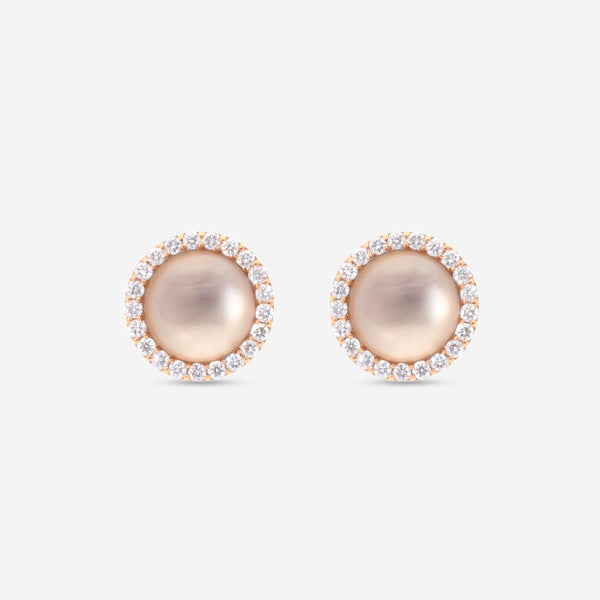 Roberto Coin 18K Rose Gold Diamond & Smoky Quartz Earrings 888567AXERJX - THE SOLIST - Roberto Coin