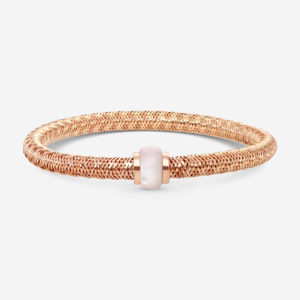 Roberto Coin 18K Rose Gold Mother of Pearl Flexible Bracelet 5573971AXBAM - THE SOLIST - Roberto Coin