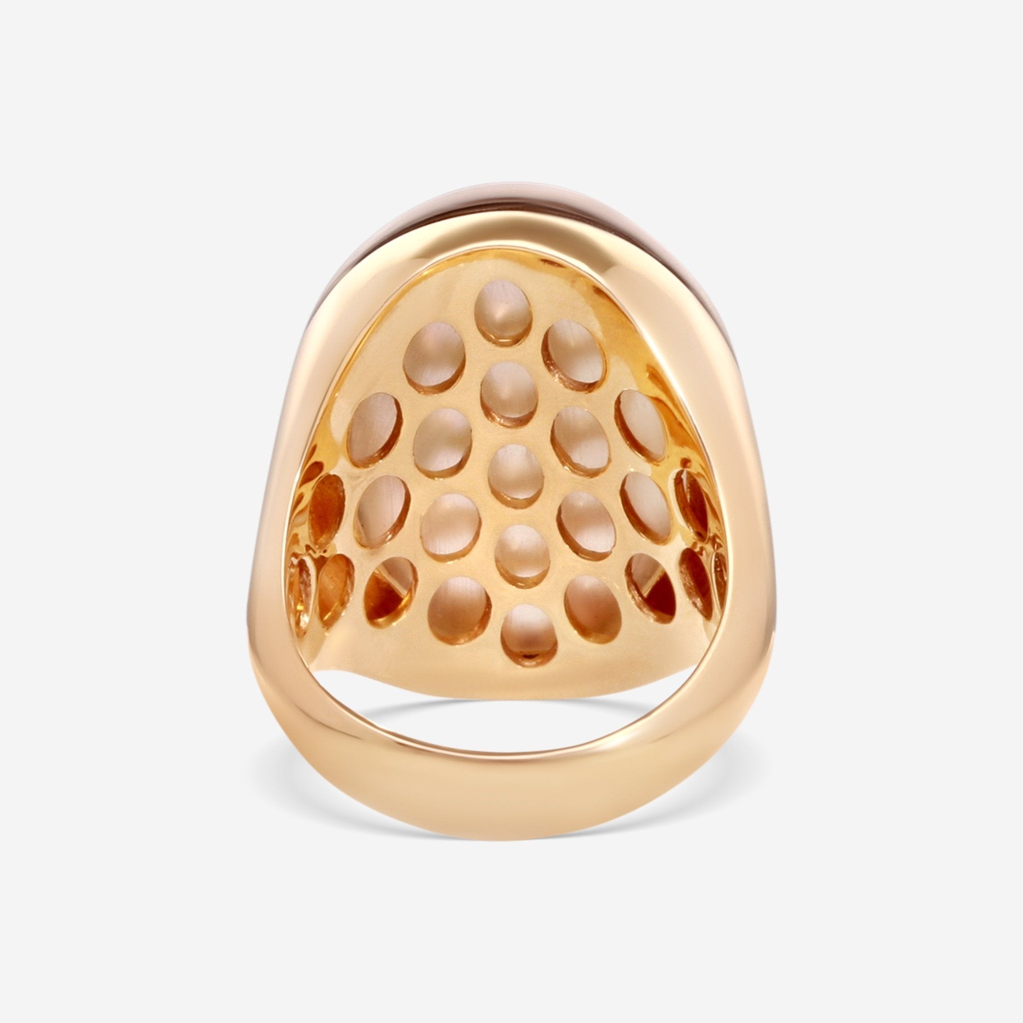 Roberto Coin 18K Rose Gold Satin Smoky Quartz Cocktail Ring 473494AX65J0 - THE SOLIST - Roberto Coin