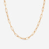 Roberto Coin 18K Rose Gold Shiny Fluted Paperclip Chain Necklace 22" 5310168AX220 - THE SOLIST - Roberto Coin