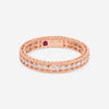 Roberto Coin 18K Rose Gold Symphony Princess Collection Diamond Band 7771359AX65X - THE SOLIST - Roberto Coin