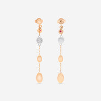 Roberto Coin 18K Rose & White Gold Diamond Dangle Earrings 915837AHERX0 - THE SOLIST - Roberto Coin