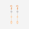 Roberto Coin 18K Rose & White Gold Diamond Dangle Earrings 915837AHERX0 - THE SOLIST - Roberto Coin