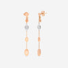 Roberto Coin 18K Rose & White Gold Diamond Dangle Earrings 915837AHERX0 - THE SOLIST - Roberto Coin