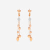 Roberto Coin 18K Rose & White Gold Diamond Dangle Earrings 915839AHERX0 - THE SOLIST - Roberto Coin