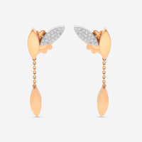 Roberto Coin 18K Rose & White Gold Diamond Drop Earrings 8882532AHERX - THE SOLIST - Roberto Coin