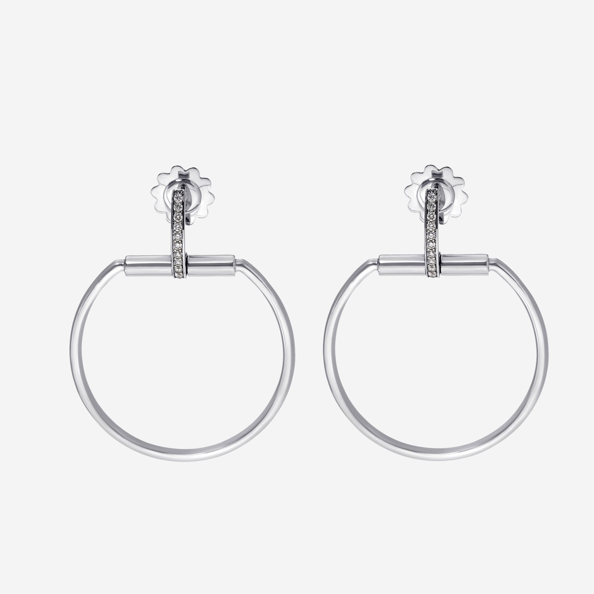 Roberto Coin 18K White Gold Classic Parisienne Drop Earrings 8882383AWERX - THE SOLIST - Roberto Coin