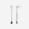 Roberto Coin 18K White Gold Diamond & Green Garnet Earrings 9991203AWERX - THE SOLIST - Roberto Coin