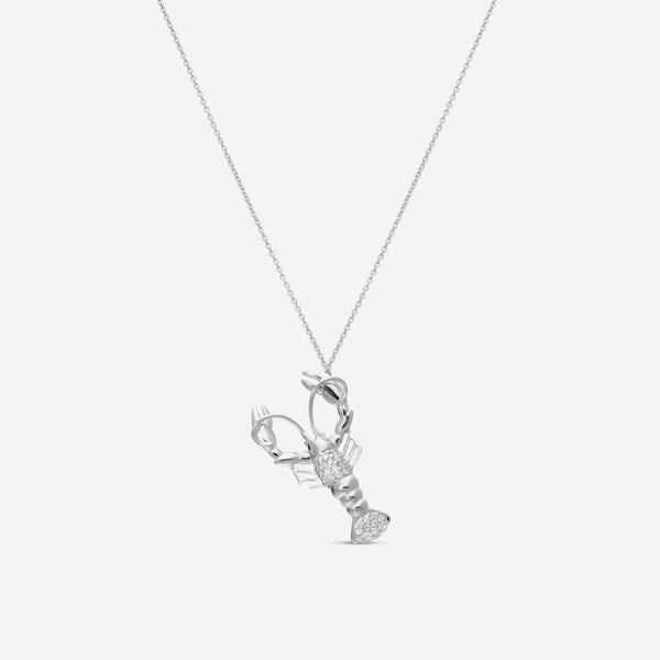 Roberto Coin 18K White Gold Diamond Pendant Necklace 888043AWCHX0 - THE SOLIST - Roberto Coin