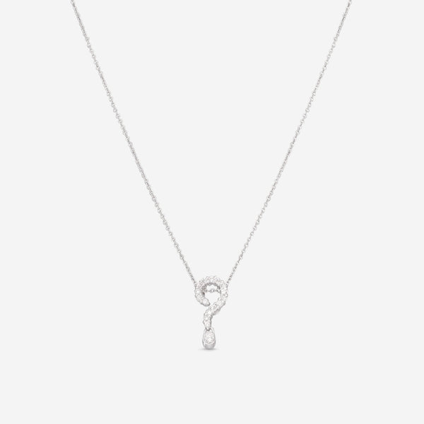 Roberto Coin 18K White Gold Diamond Question Mark Pendant Necklace 001232AWCHX0 - THE SOLIST - Roberto Coin