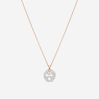 Roberto Coin 18K White & Rose Gold Diamond Necklace 449010ARCHX0 - THE SOLIST - Roberto Coin