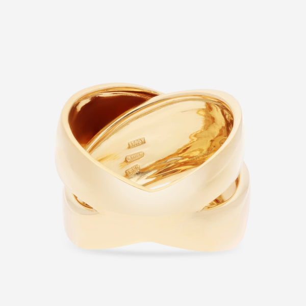 Roberto Coin 18K Yellow Gold Crossover Ring Sz. 7 330616AY7000 - THE SOLIST - Roberto Coin