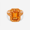 Roberto Coin 18K Yellow Gold Diamond Citrine & Sapphire Art Deco Ring 3780119AY65X - THE SOLIST - Roberto Coin