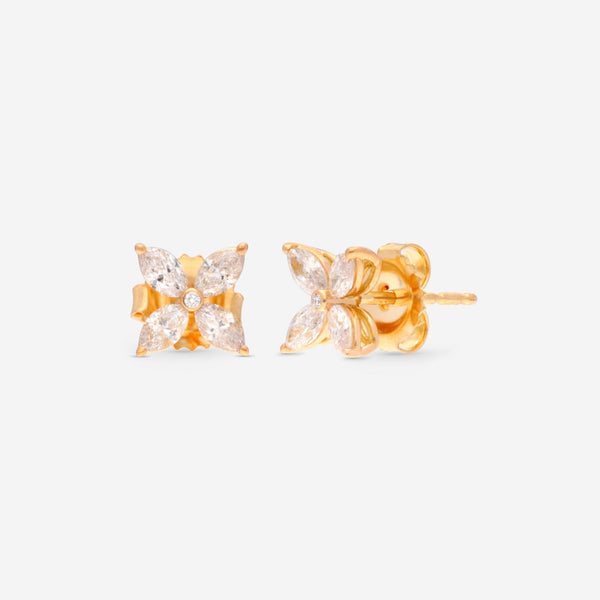 Roberto Coin 18K Yellow Gold Diamond Earrings 9991209AYERX - THE SOLIST - Roberto Coin