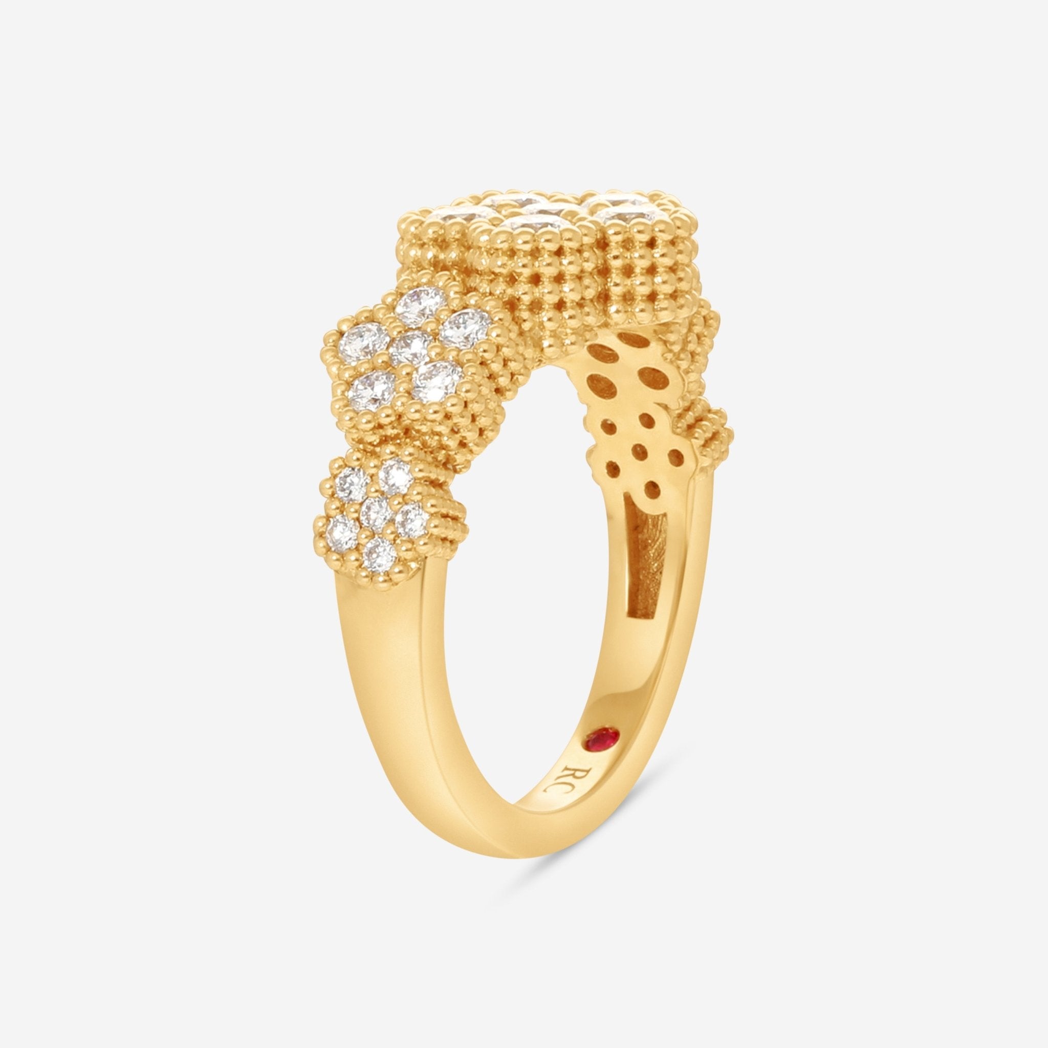 Roberto Coin 18K Yellow Gold Diamond Ring Sz. 6.5 8883268AY65X - THE SOLIST - Roberto Coin