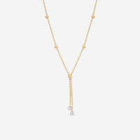 Roberto Coin 18K Yellow & White Gold Diamond Lariat Necklace 7773117AJCHX - THE SOLIST - Roberto Coin