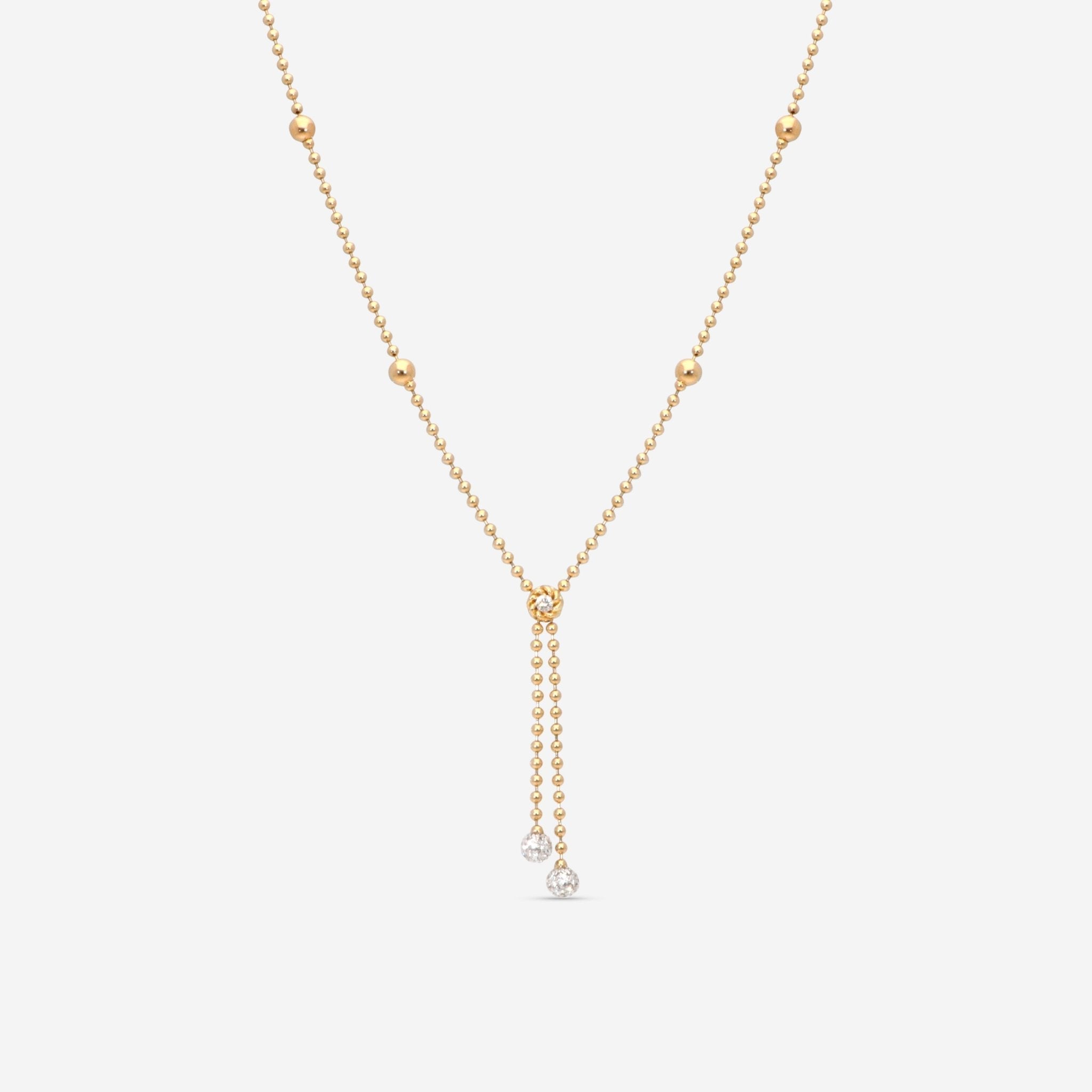 Roberto Coin 18K Yellow & White Gold Diamond Lariat Necklace 7773117AJCHX