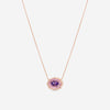 Roberto Coin Art Deco 18K Rose Gold Multistone Pendant Necklace 378130AXCHJX - THE SOLIST - Roberto Coin