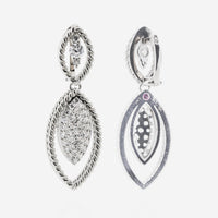 Roberto Coin Barocco 18K White Gold, Diamond 0.99ct. tw. Drop Earrings 8882308AWERX - THE SOLIST - Roberto Coin