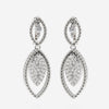 Roberto Coin Barocco 18K White Gold, Diamond 0.99ct. tw. Drop Earrings 8882308AWERX - THE SOLIST - Roberto Coin