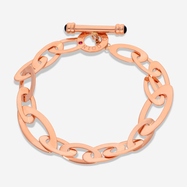 Roberto Coin Chic and Shine 18K Rose Gold Link Bracelet 295025AXLBS0 - THE SOLIST - Roberto Coin