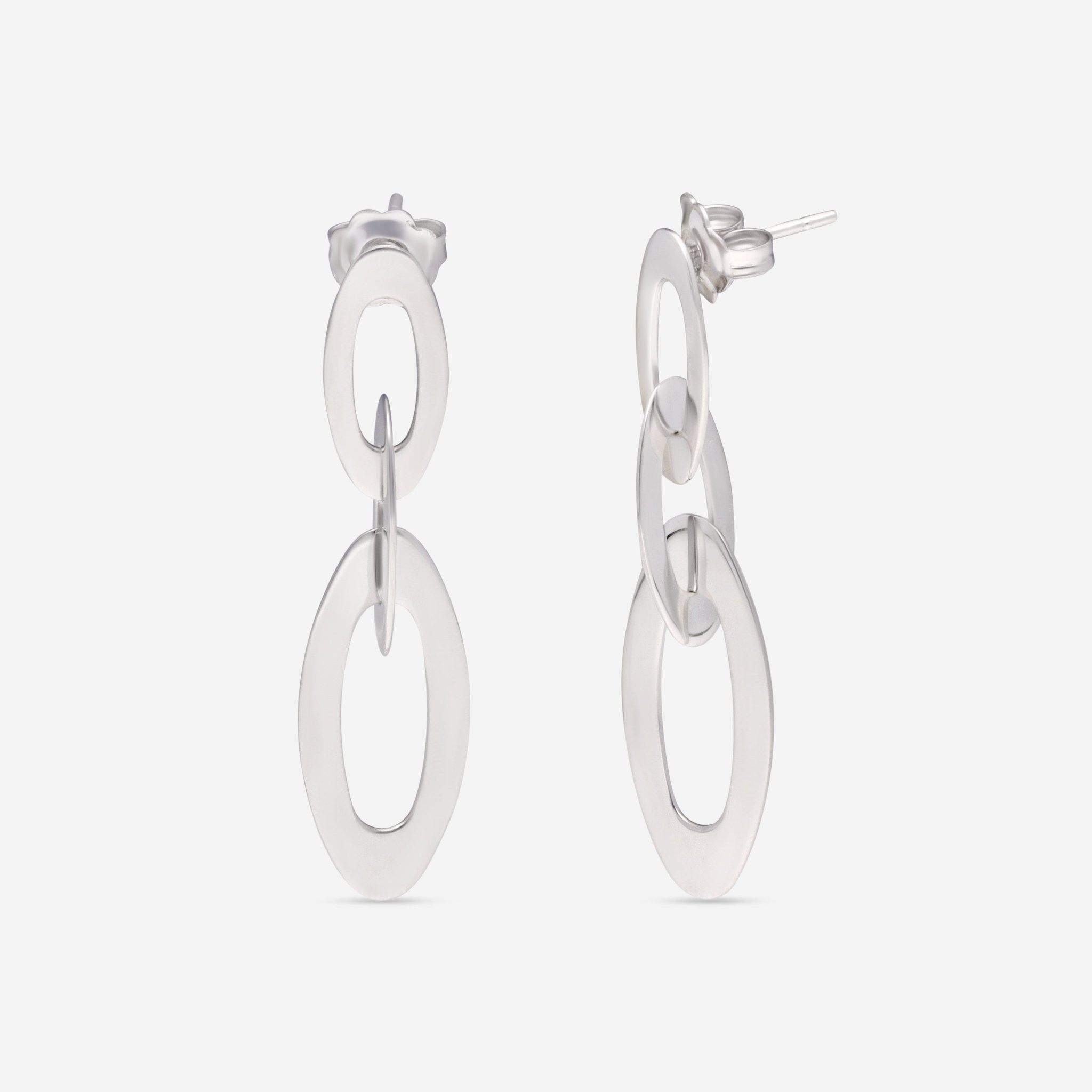 Roberto Coin Chic and Shine 18K White Gold Drop Earrings 295125AWER00 - THE SOLIST - Roberto Coin