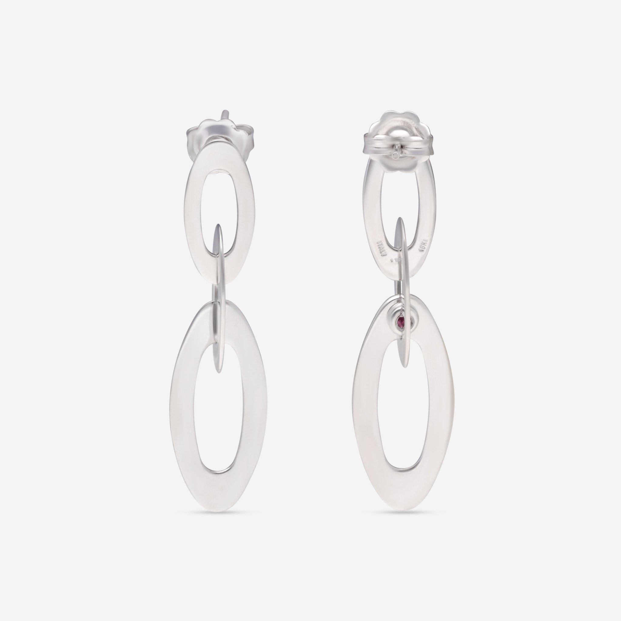 Roberto Coin Chic and Shine 18K White Gold Drop Earrings 295125AWER00 - THE SOLIST - Roberto Coin