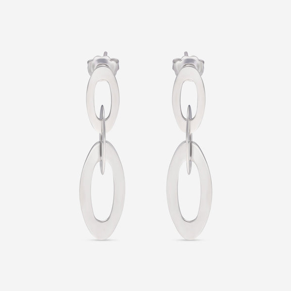 Roberto Coin Chic and Shine 18K White Gold Drop Earrings 295125AWER00 - THE SOLIST - Roberto Coin