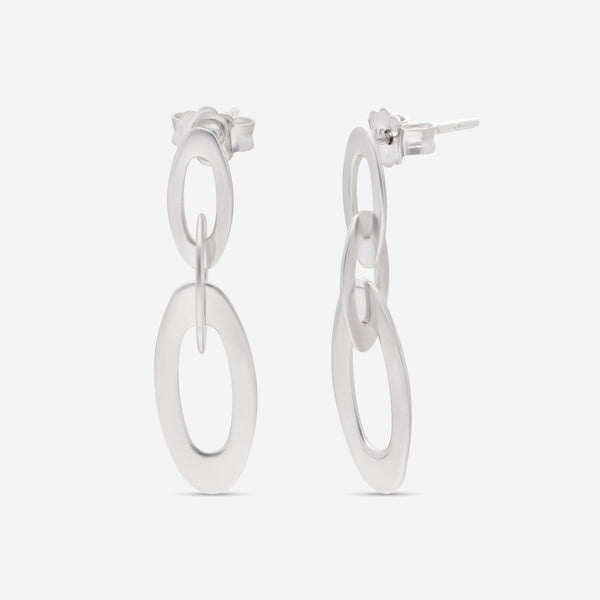 Roberto Coin Chic and Shine 18K White Gold Drop Earrings 295181AWER00 - THE SOLIST - Roberto Coin