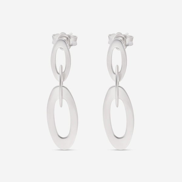 Roberto Coin Chic and Shine 18K White Gold Drop Earrings 295181AWER00 - THE SOLIST - Roberto Coin