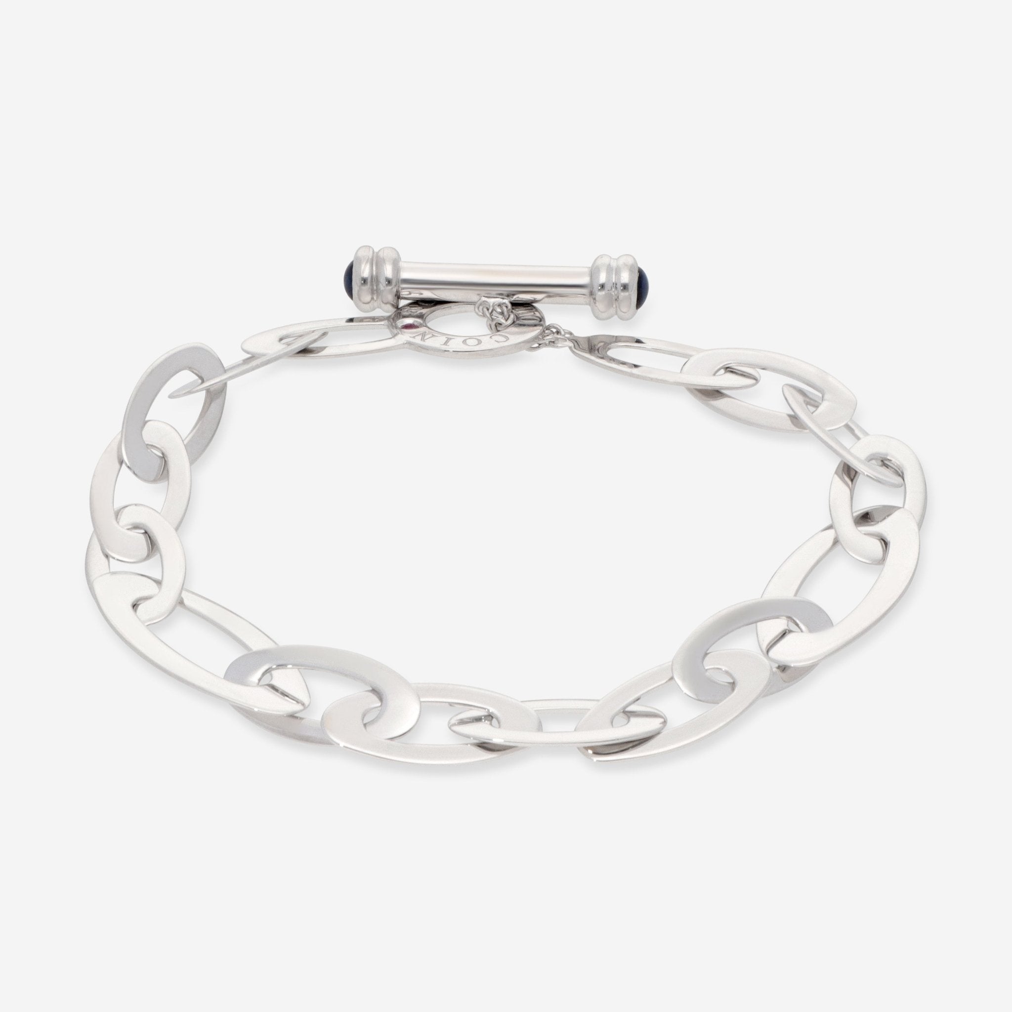 Roberto Coin Chic and Shine 18K White Gold Link Bracelet 295025AWLBS0 - THE SOLIST - Roberto Coin