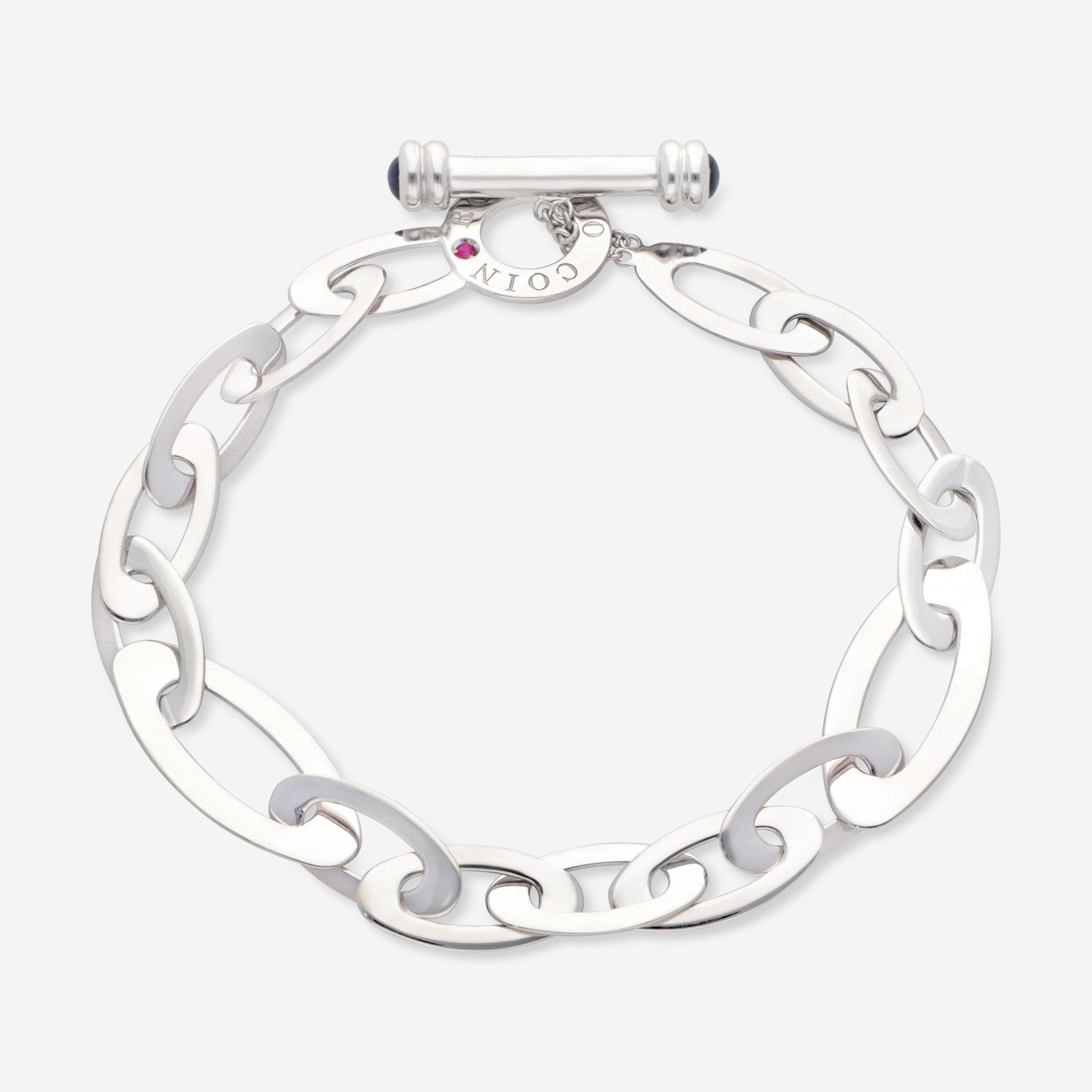 Roberto Coin Chic and Shine 18K White Gold Link Bracelet 295025AWLBS0 - THE SOLIST - Roberto Coin