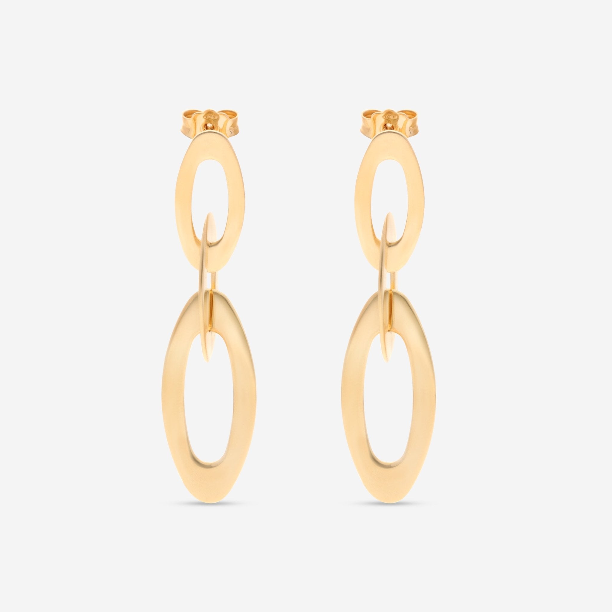 Roberto Coin Chic and Shine 18K Yellow Gold Drop Earrings 295125AYER00 - THE SOLIST - Roberto Coin