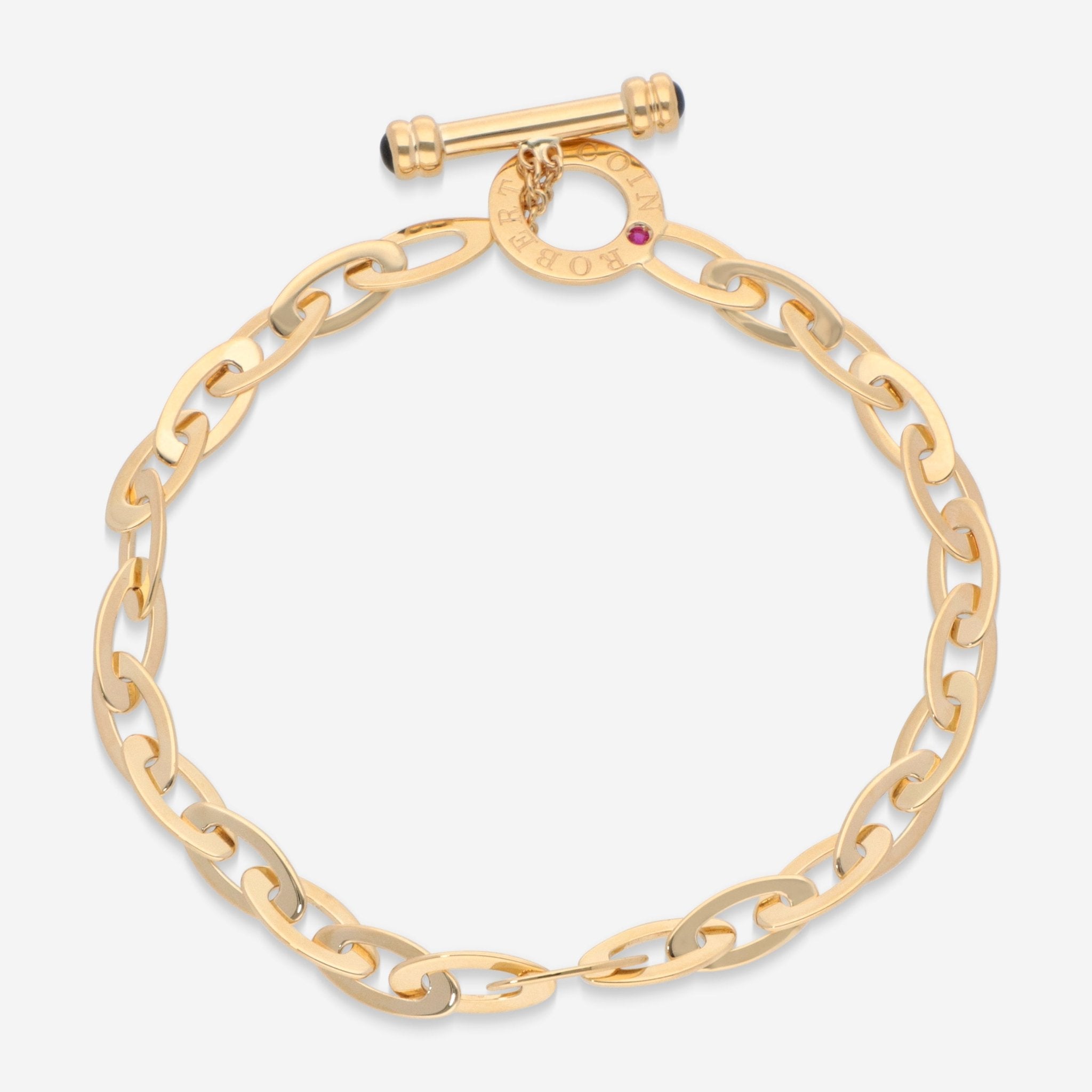 Roberto Coin Chic and Shine 18K Yellow Gold Link Bracelet 295023AYLBS0 - THE SOLIST - Roberto Coin