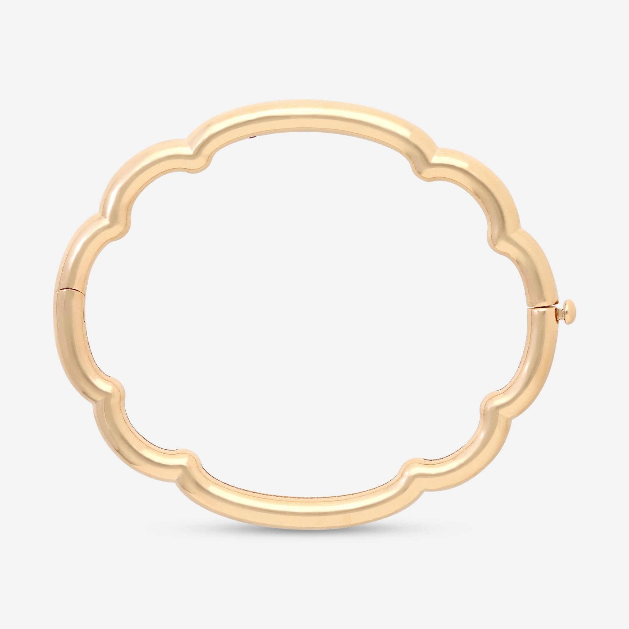 Roberto Coin Cialoma 18K Rose Gold Cloud Bangle Bracelet 7773574AXBA00 - THE SOLIST - Roberto Coin