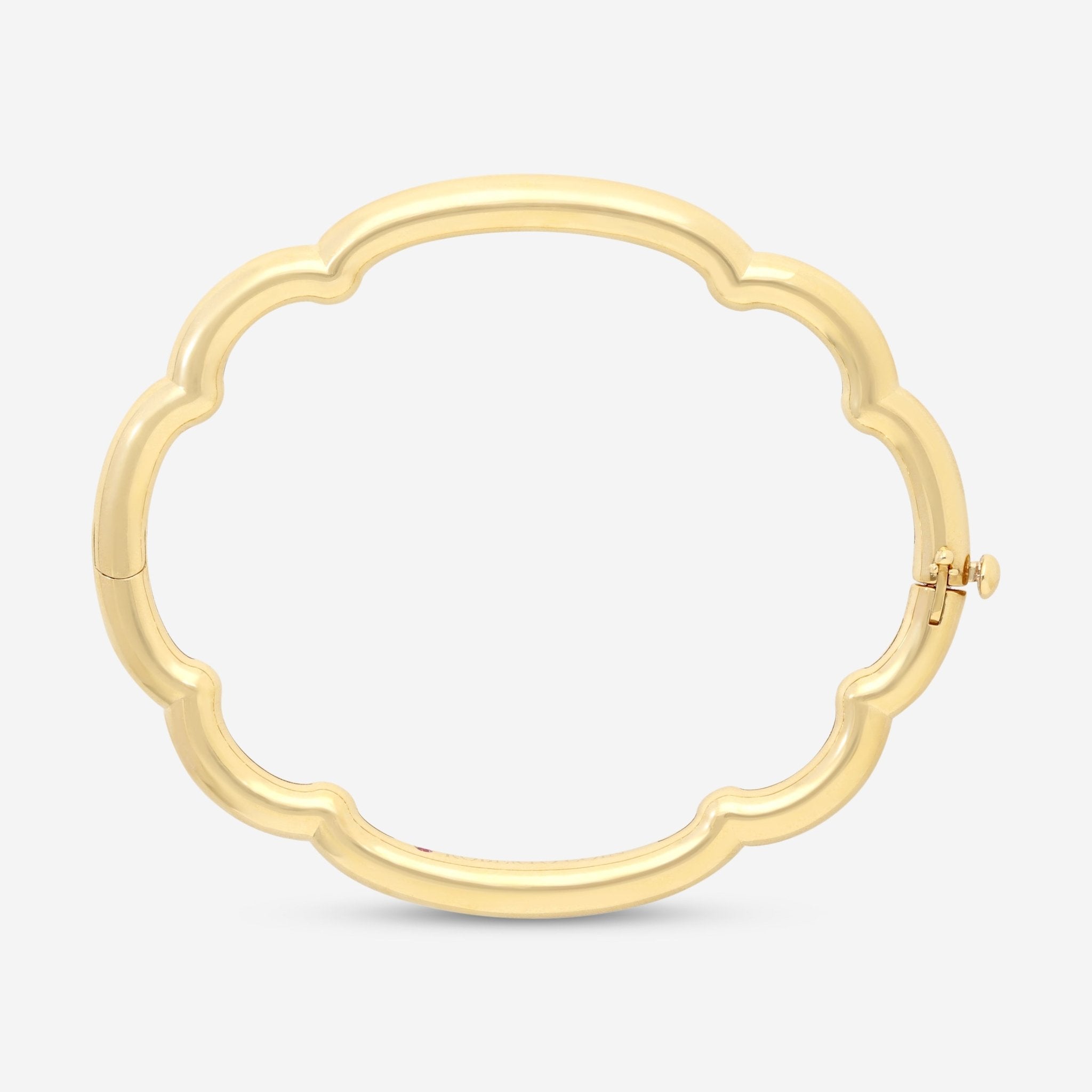 Roberto Coin Cialoma 18K Yellow Gold Cloud Bangle Bracelet 7773574AYBA00 - THE SOLIST - Roberto Coin