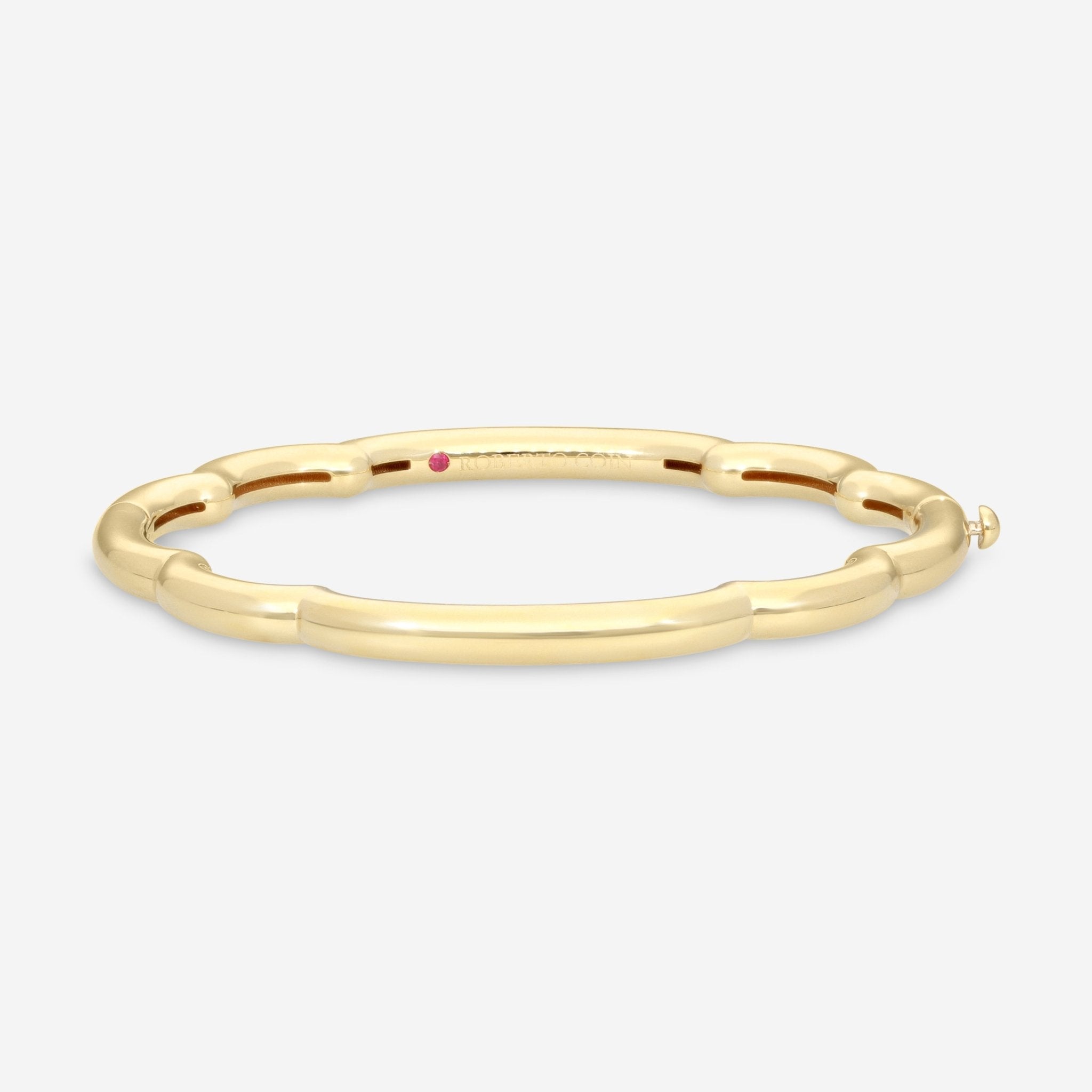 Roberto Coin Cialoma 18K Yellow Gold Cloud Bangle Bracelet 7773574AYBA00 - THE SOLIST - Roberto Coin