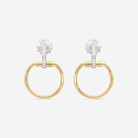 Roberto Coin Classic Parisienne 18K Yellow & White Gold Diamond Drop Earrings 8882383AJERX - THE SOLIST - Roberto Coin