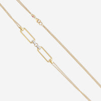 Roberto Coin Classica Parisienne 18K Yellow & White Gold and Diamond Necklace 8882493AJ40X - THE SOLIST - Roberto Coin