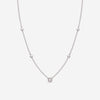 Roberto Coin Designer Gold 18K White Gold & Diamond Alternating Bead Chain Necklace 7773231AW1770X - THE SOLIST - Roberto Coin