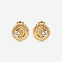 Roberto Coin Love in Verona 18K Yellow Gold Diamond Earrings 8883124AYERX - THE SOLIST - Roberto Coin