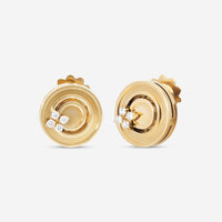 Roberto Coin Love in Verona 18K Yellow Gold Diamond Earrings 8883124AYERX - THE SOLIST - Roberto Coin