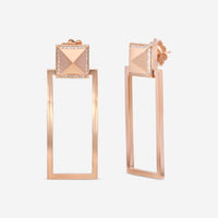 Roberto Coin Obelisco 18K Rose Gold Diamond Drop Earrings 8882497AXERX - THE SOLIST - Roberto Coin